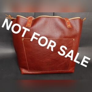 Cinnamon Bear Large Zip Tote Portland Leather Goods NWOT